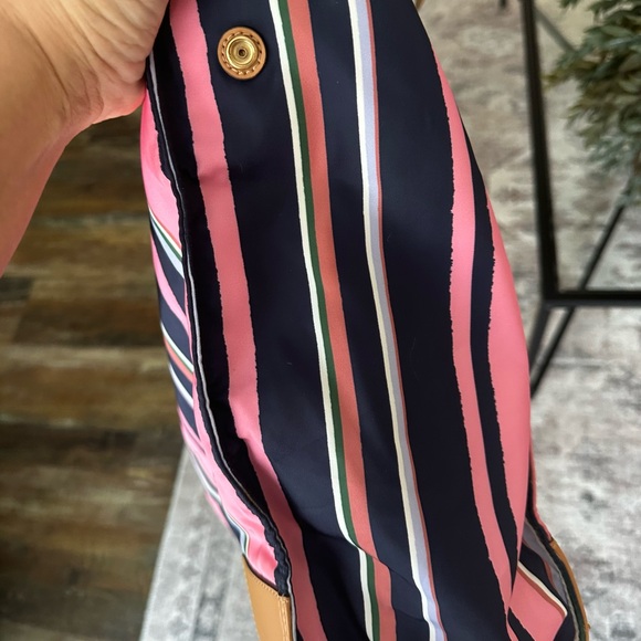 Tory Burch Ella Striped Tote - Picture 6 of 15
